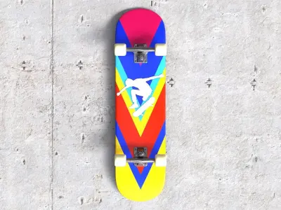 Skateboard Low-poly 3D model purchase