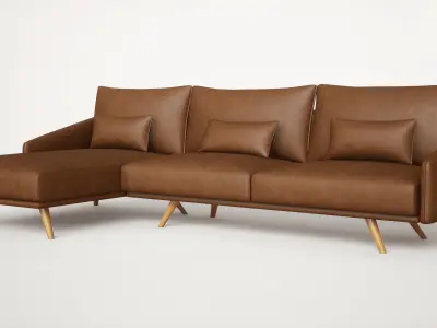 Costura Sectional  sofa Free 3D model