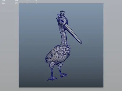 3D Cartoon Sea Creature Pack Low-poly 3D model