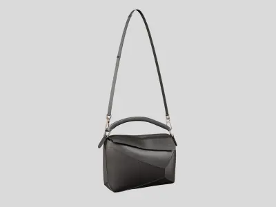 LOEWE Small Puzzle Edge bag Black 3D model