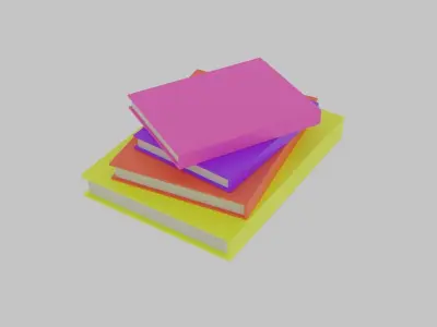 Low Poly Book Free 3D model