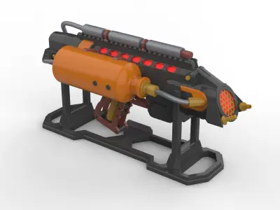 Flame Cannon - Legends Of Tomorrow - STL CAD - Commercial Use 3D print model