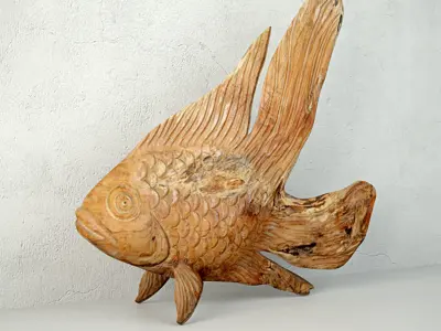 Solda Teak Fish Decor 3D model