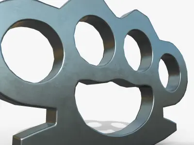 Brass knuckles Free low-poly 3D model