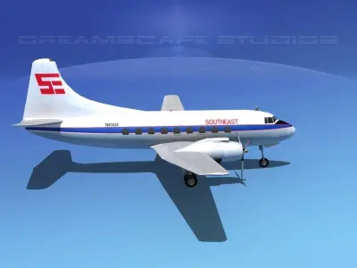 Martin 404 Southeast Airlines 1 3D model