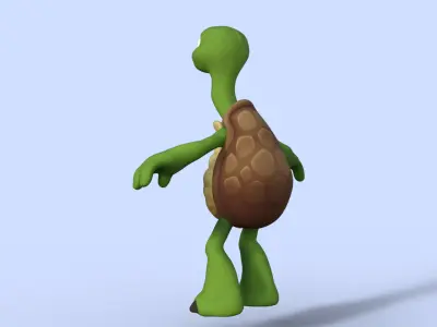 Cartoon Turtle  3D model