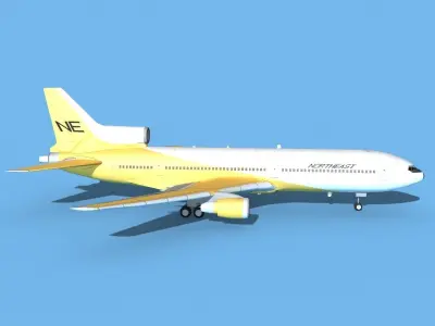 Lockheed L-1011 Northeast 3D model