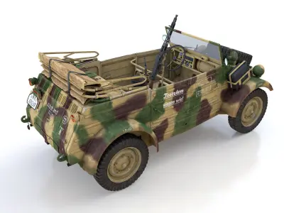 VW - Typ 82 - Kuebelwagen - 116 Panzer Division 3D model