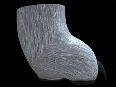 3 Digit Paws Low-poly 3D model