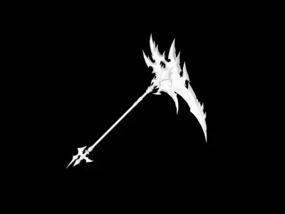 Succubus Scythe Low-poly 3D model