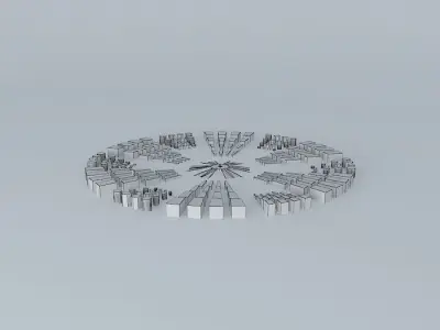 Clock Bridge 2 3D model