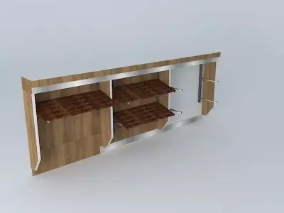 Kit413Panel Inclined Shelves By Alex Marques Free 3D model