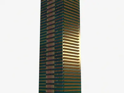 Santos Place Low-poly 3D model