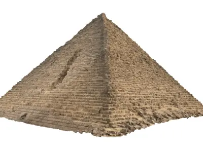 Pyramid of Menkaure Scan Ultra HD 16K 3D model