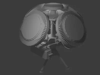 RADA Anty Drone EWS Low-poly 3D model