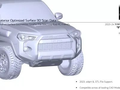 2023 2024 TOYOTA 4RUNNER 5th Gen TRD Pro 3D Scan Surface Data 3D model