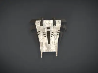 Spaceship Star trek Low-poly 3D model