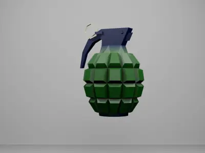 Low-Poly Weapon Pack - Ready for Action Free low-poly 3D model