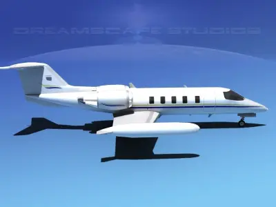 Gates Bombardier Learjet 35 V07 3D model