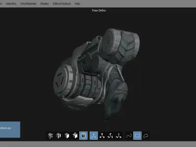 Predator Hans Gun Free 3D model