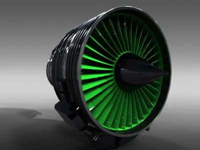 Jet Engine CFM56 International - 3d layout 3D print model