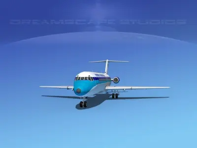 Douglas DC-9-30 Island Charters 3D model