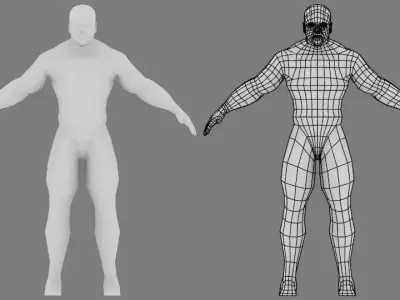 Low poly Man Low poly Male free Free low-poly 3D model
