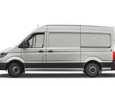 Volkswagen Crafter MWB Startline UK-spec 2020 3D model