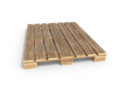 Wooden Pallet 2 Low-poly 3D model
