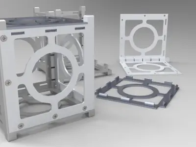 Cube Cube metal frame with two parts Free 3D print model