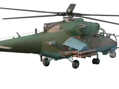 Mil Mi-35M Hind-E 3D model