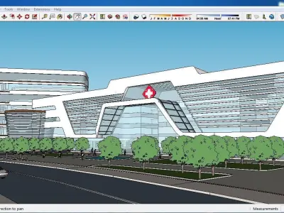 Sketchup Hospital F1 3D model