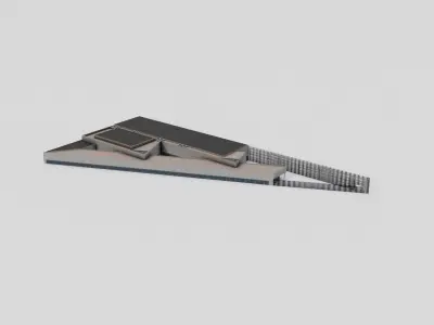 The Nuclear and Caithness Archive modern building Low-poly 3D model