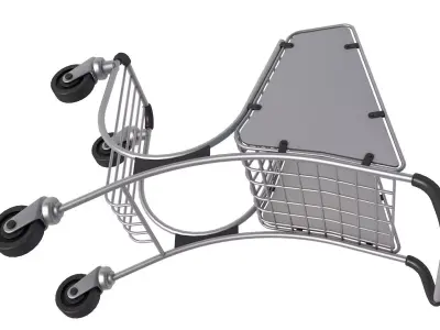 Airport Luggage Trolley 3D model