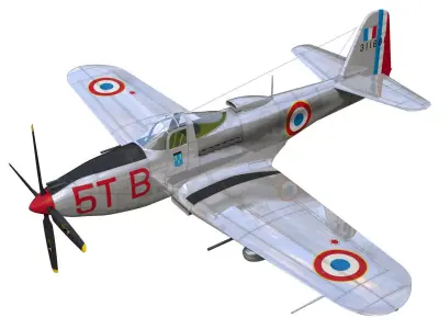 Bell P-63C Kingcobra 3D model