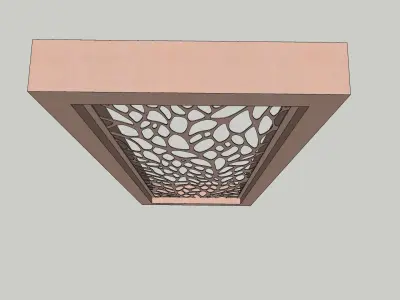 indian jodhpuri stone jali 3d modal Low-poly 3D model