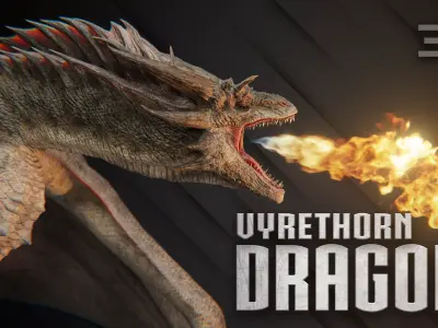 Dragon  Low-poly 3D model