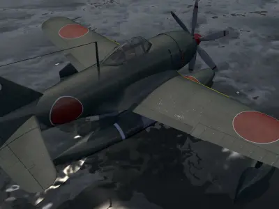 Kawanishi N1K2 Kyofu - aka Rex 3D model