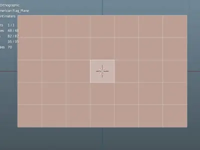 Military Flag patch Low-Poly 3D Model Low-poly 3D model