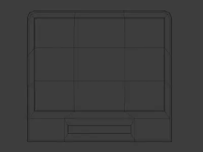 Television tv monitor Free low-poly 3D model