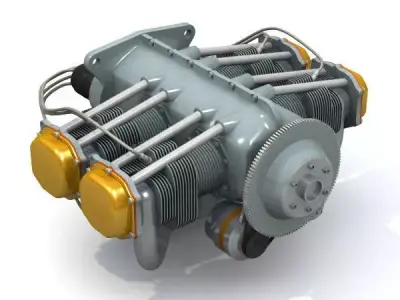 Aircraft Engine 3D model