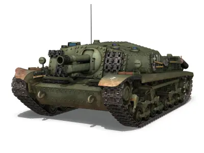 43M Zrinyi II - Hungarian Assault Gun - 3rd Battery 34 3D model