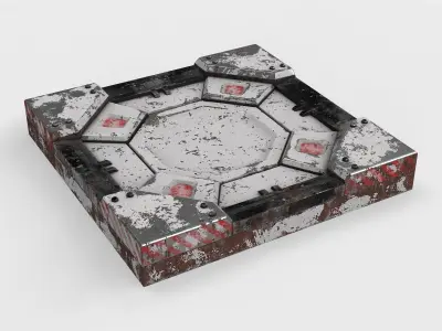 panel sci-fi 10 3D model