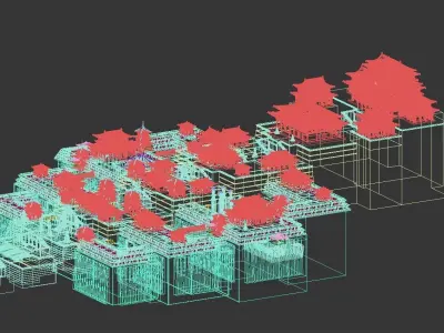 Historic Building Temple 3D model