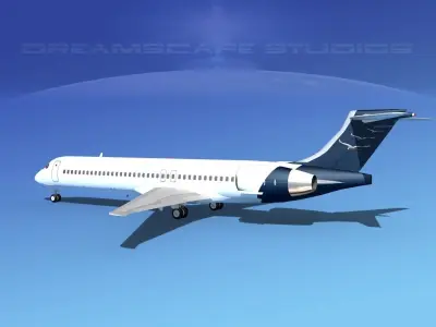 McDonnell Douglas MD-87 Corporate 13 3D model