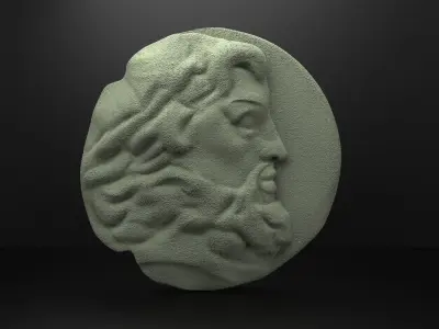 Set of 4 Ancient Coins 3D print model