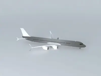 Template McDonnel Douglas DC813ER Free 3D model
