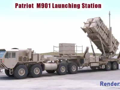 Patriot  M901 Launching Station 3D model