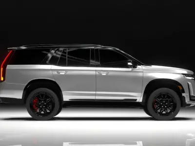 SUV car Low-poly 3D model