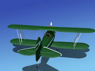 Waco YMF-5 V03 3D model